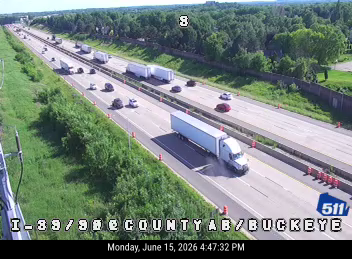 I-39/90 at Buckeye Rd/County AB