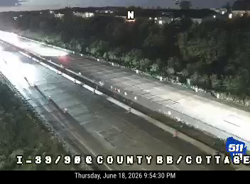 I-39/90 at County BB/Cottage Grove Rd