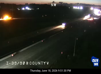 I-39/90/94 at County V