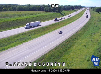 I-39/90 at County B
