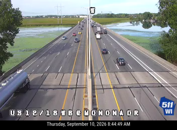 US 12/18 WB at Monona Dr (Flex)