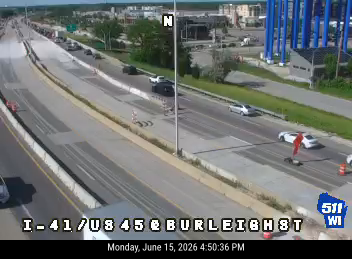 I-41/US 45 @ Burleigh St